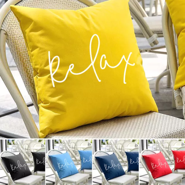 Waterproof Garden Cushion Cover Furniture Cane Cushions Cover Pillow Case 45cm