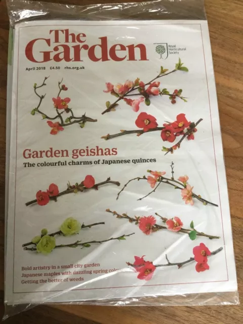 The Garden' MAGAZINE April 2018 Sealed RHS Royal Horticultural Society BRAND NEW