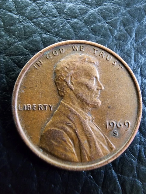 1969-S Lincoln Wheat Cent. Doubled Die Obverse and Double Die Reverse
