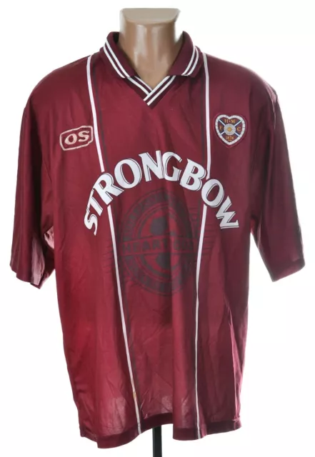 Heart Of Midlothian Hearts 1999/2000 Home Football Shirt Os Xl