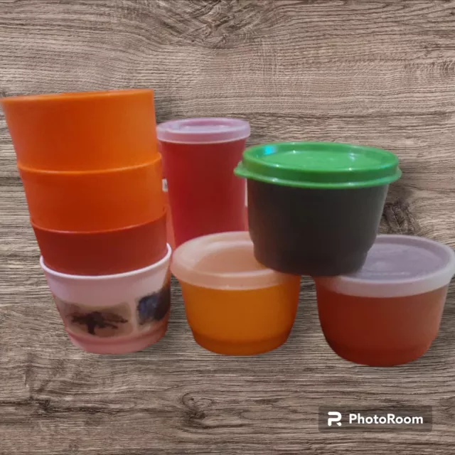 8 X Tupperware Vintage #1229 Snack Cups @ Others