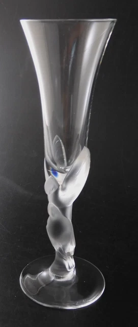 Igor Carl Faberge Kissing Dove Bird 7 1/8" Crystal Cordial Glasses French Sherry Igor Carl Faberge Kissing Dove Bird 7 1/8" Crystal Cordial Glasses French Sherry