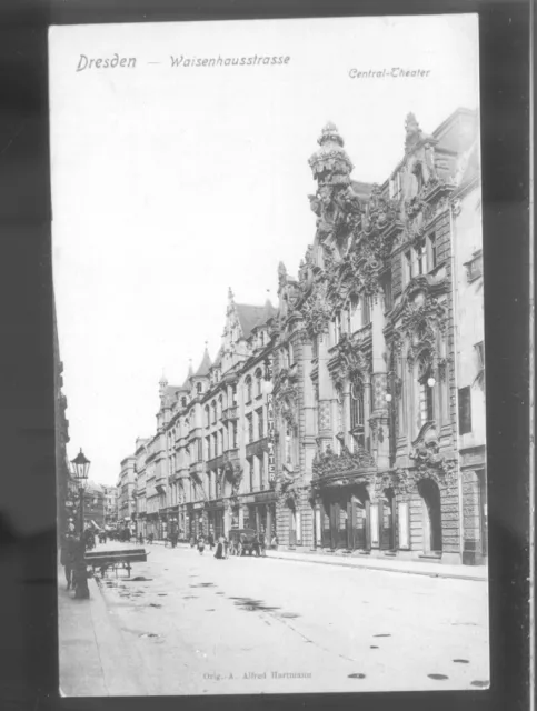 alte Ansichtskarte Dresden Litho 1900 - Waisenhausstrasse - ungelaufen - TOP