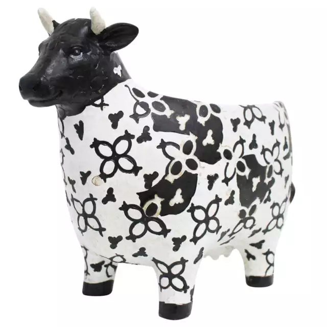 Black & White COW Planter - Pot Plant / Bowl - Vase - Resin Planter