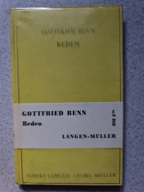 Reden / Gottfried Benn / 1955