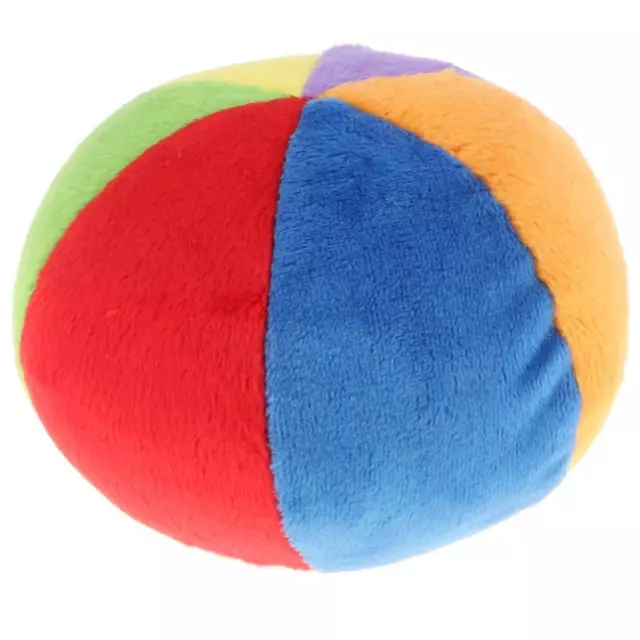 Inch Soft Rainbow Ball Plush Rattle Ball Toy Christmas Gift