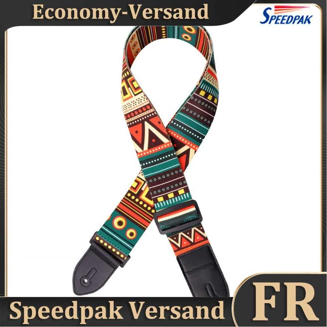 Leather Guitar Strap Adjustable Belt Musical Instrument Part (Ethnic Style) Hot
