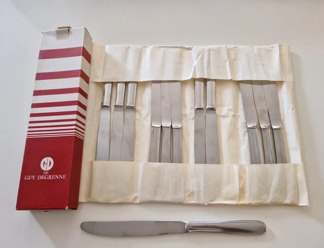 Couteau De Table Manche Orfèvre En Inox 18/10 De 3,5mm Finition Miroir Neuilly Guy Degrenne