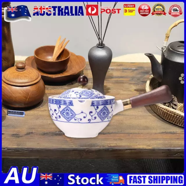 Chinese Ceramic Teapot Tea Dispenser 360 Degree Rotating for Loose Leaf Tea AU