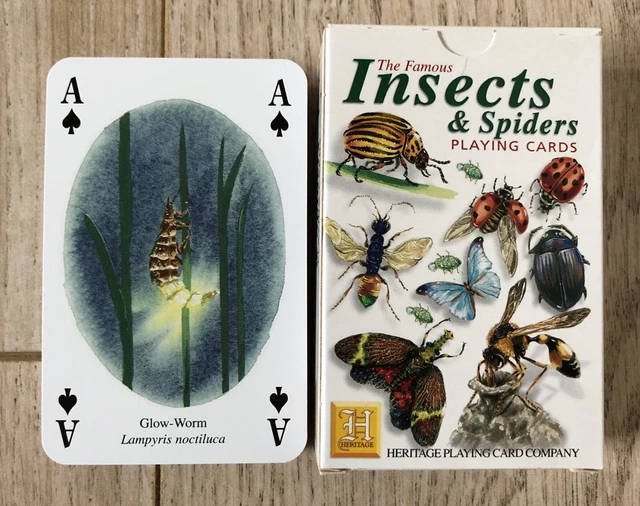 PACK OF HERITAGE - The Famous INSECTS & SPIDERS Playing Cards + 1 Joker ...