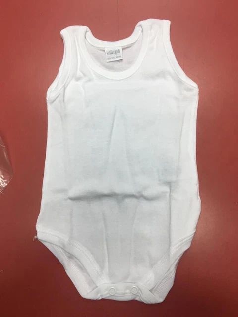 BODY NEONATO ELLEPI 100% COTONE SPALLA LARGA  ART. AF 840 Conf.3 Pz 2
