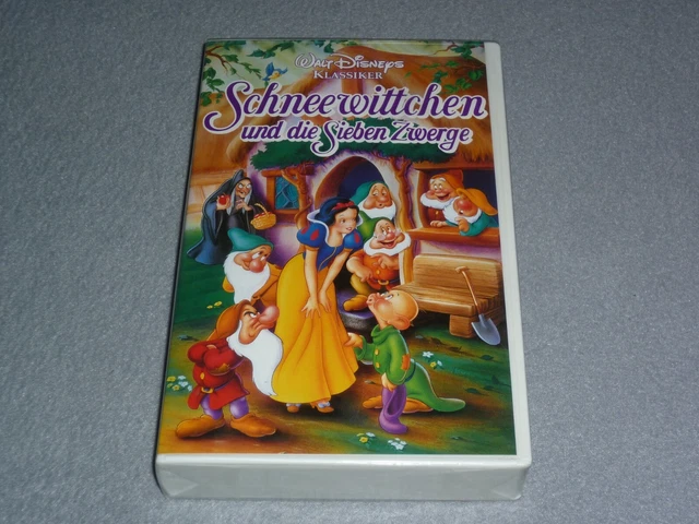 SCHNEEWITTCHEN WALT DISNEY PAL VHS Kassette mit Hologramm Neu &amp; OVP ...