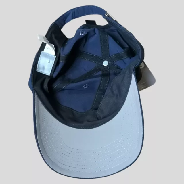 Nike Swoosh BNWT Vintage 2k Snapback cap hat mini 3D logo one size BLUE New 3
