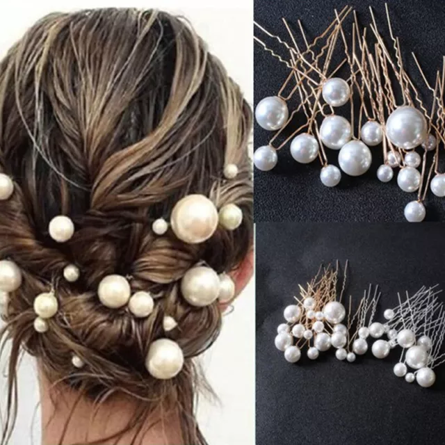 Épingle À Cheveux En Alliage Bâtons De Cheveux En Perles Simulées .