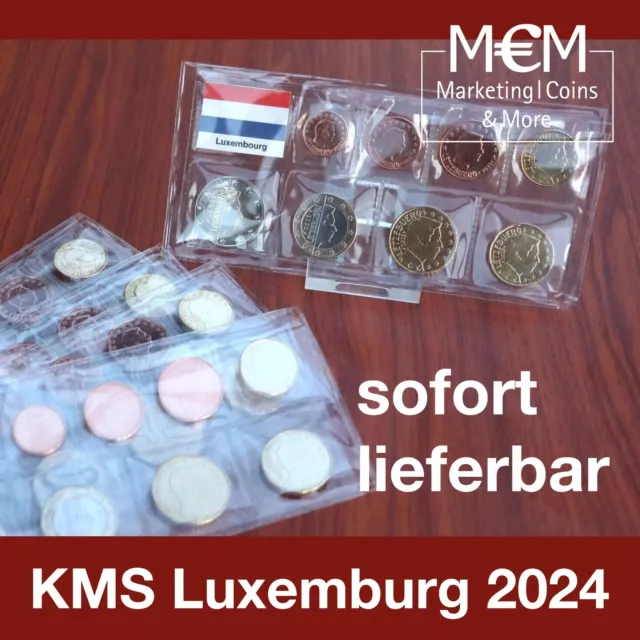 ### Luxemburg 2024 Kms 1 Cent - 2 Euro Loser Kursmünzensatz - Im Blister ###