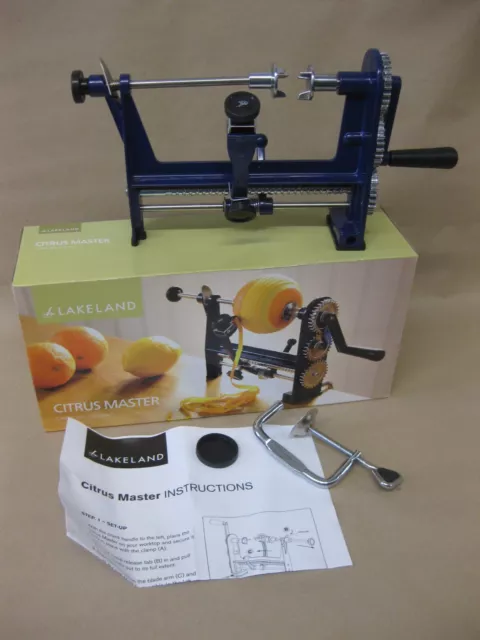 Caja de mermelada Lakeland Citrus Master naranja limón lima cáscara e instrucciones