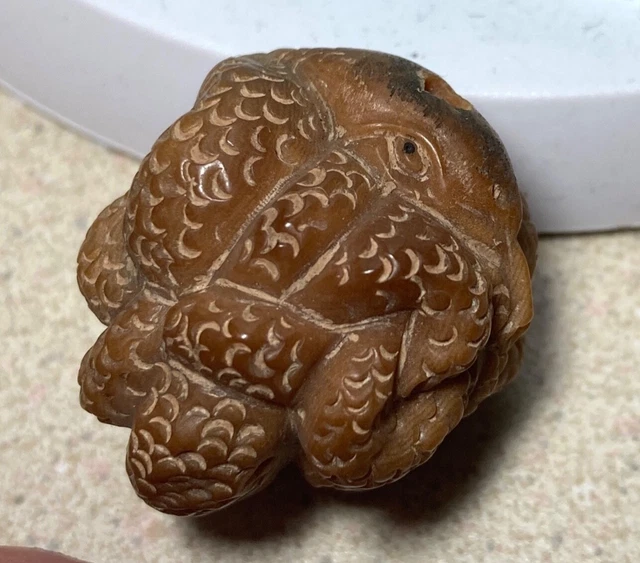 Ojime bead, excellent condition ,two entwined snakes