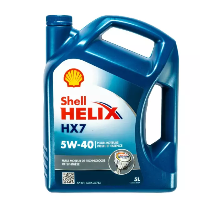 5 LITRE ORIGINAL Shell Helix HX7 5W40 Huile MB229.3 550046276