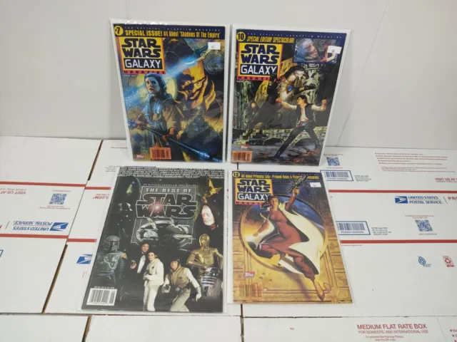 Star Wars Galaxy Magazine 7,10,12 Newsstands & The Best Of Star Wars Lot Of 4