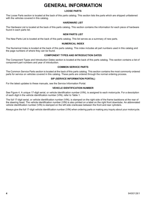 HARLEYDAVIDSON PAN AMERICA RA1250SE 2025 Parts Catalog £267.20