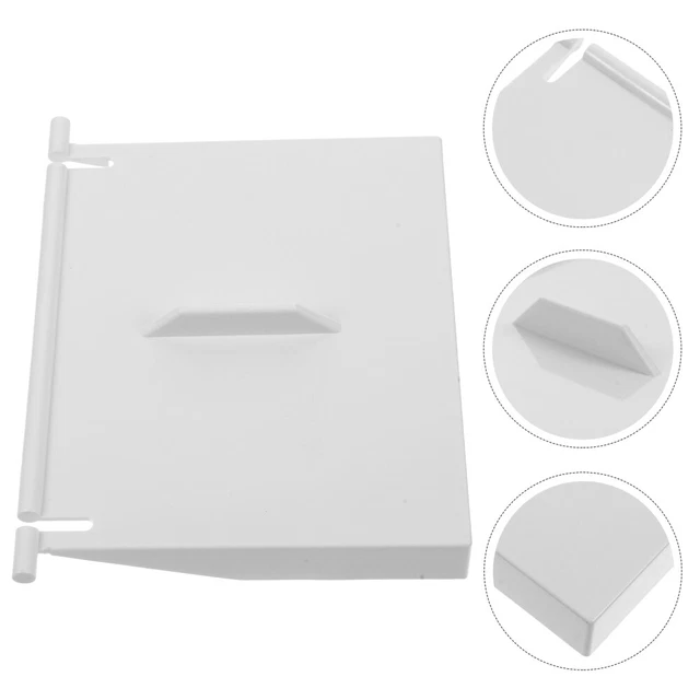 2 Déflecteurs/Portes D’Écumoire Pour Piscine – PVC Blanc, 19,5 X 13,5 Cm – Remplacement Pour Skimmer