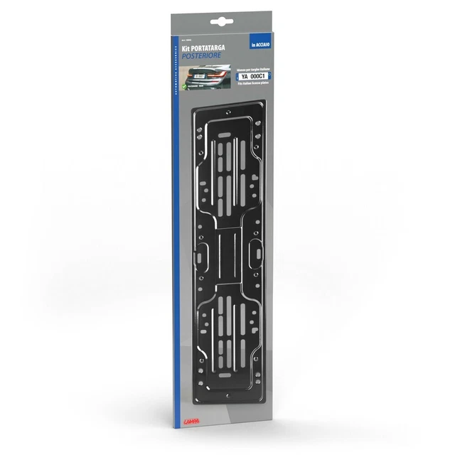 Portatarga Nero In Plastica ABS Per Auto USA - Con 4 Tappi Per Viti - Foto 4