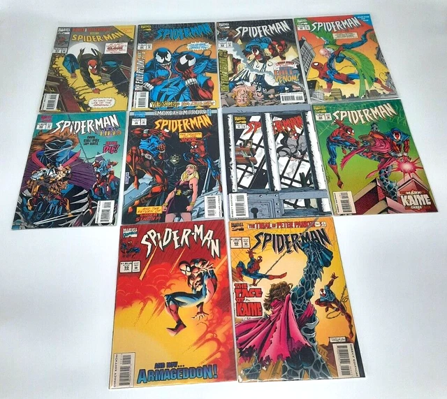 Spider-Man Lot of 10 #51 52 53 54 55 56 57 58 59 60 Marvel 1994-1995, (O2)