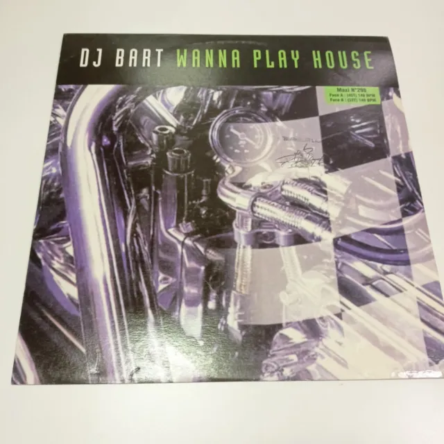 Vinyle Maxi 33T DJ BART-wanna play house-Hard House-1998-TBE