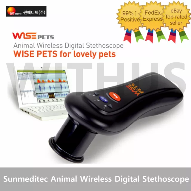 Sunmeditec Animal Wireless Digital Stethoscope Allpets AML W10