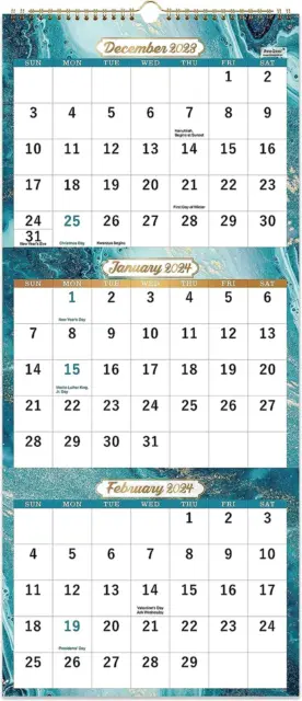 2024-wall-calendar-3-month-display-vertical-calendar-2024-dec-2023-jan-2025-12-98-picclick