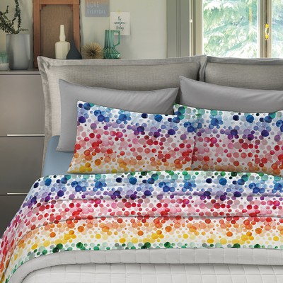 in cotone 100% motivo: ornamento per letto da 105 x 190/200 cm Parure di lenzuola stampate 