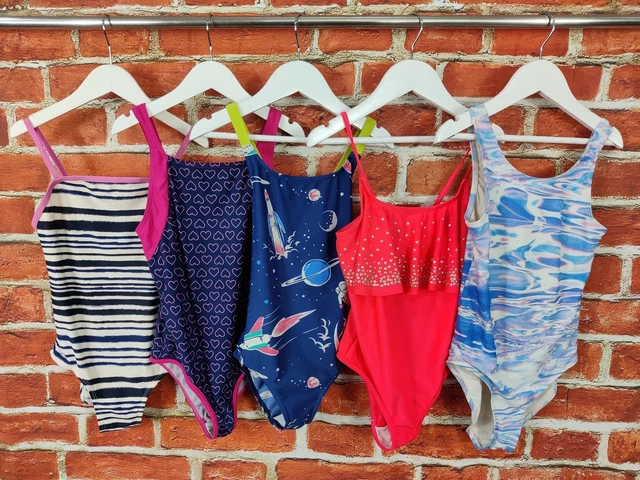 GIRLS BUNDLE AGE 7-8 YEARS BODEN NEXT etc SWIMMING COSTUME SWIMSUIT SUMMER 128CM