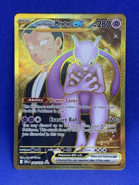 2025 POKÉMON TCG - Destined Rivals - Team Rockets Mewtwo Ex #240/182 NM ...