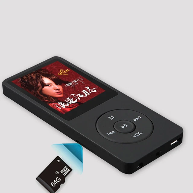 Bluetooth Mp3 Music Player 8GB Built In Speaker Fm Radio Support TF Card Metal