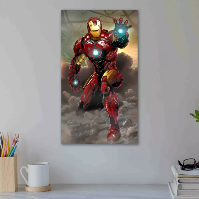 Marvel Avengers Inspired Perler Bead IRON MAN Pixel Art Ornament