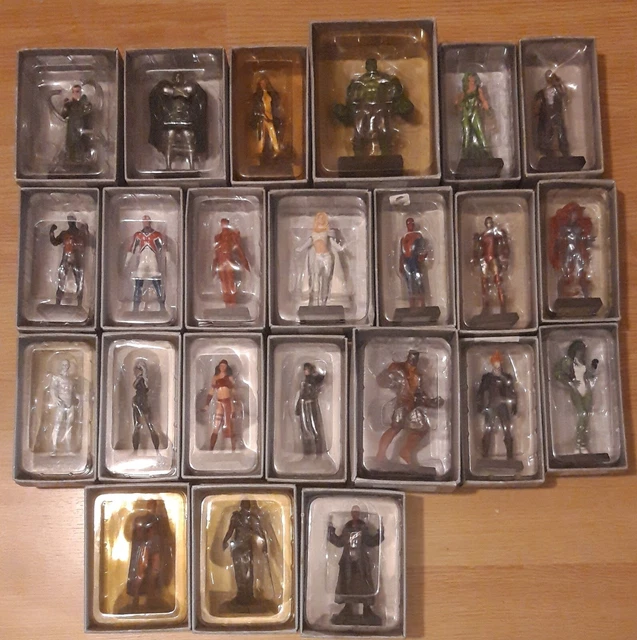 Lot De 12 Figurines Marvel En Plomb - Eaglemoss - Collection L'araignée - Avec Magazines