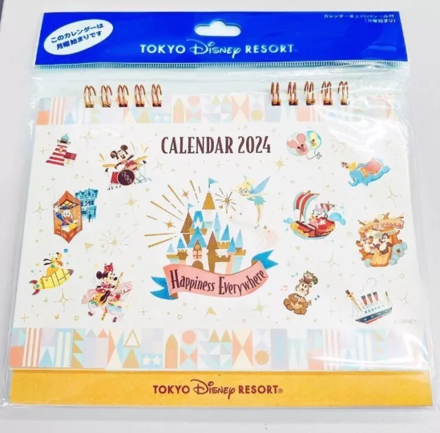 TOKYO DISNEY RESORT Desk Calendar 2024 Happiness Everywhere Disneyland