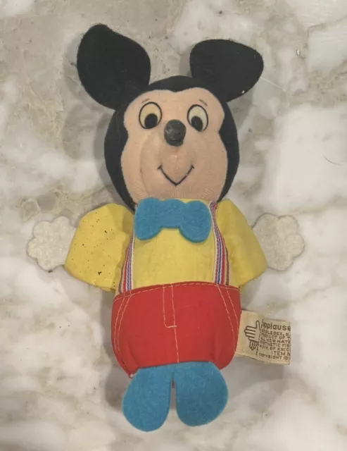 Vintage 1960’s Disney Applause Mickey Mouse 7” Plush!!