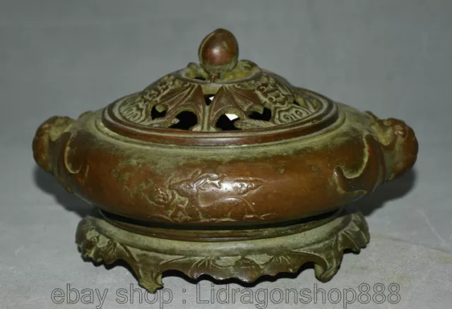 8.8 "Brûleurs d'encens à base , de bronze à chaux,  et de porcelaine