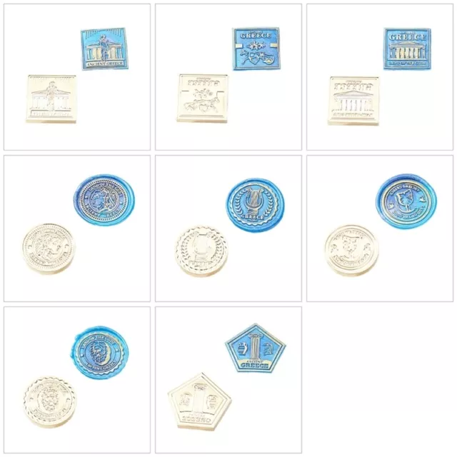 Greek Theme Wax Stamp Head, Sealing Wax Stamp Head Replacement for DIY Craft