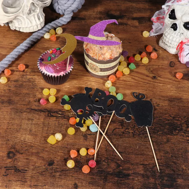 12 pz topper cupcake per set festa fantasma di Halloween