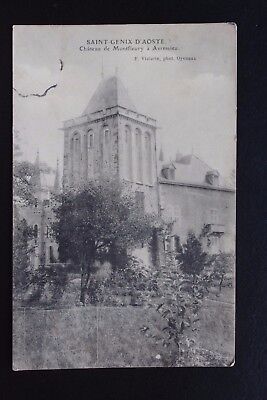 Old postcard CPA saint-genix-d' Aosta-Château de montfleury to avressieu