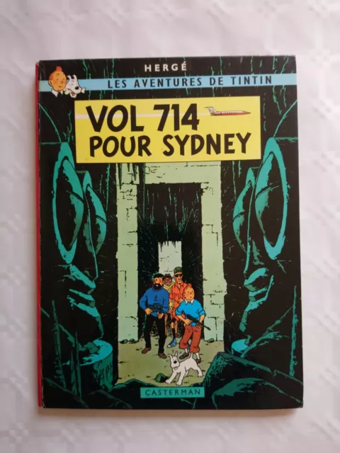 Tintin Vol 714 pour Sydney EO 2ème Tirage B37 1968 cote BDM 150€
