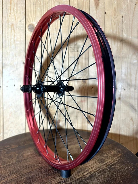 Alienation ""Schwarzes Schaf"" Doppelwand + versiegeltes Lager BMX Vorderrad - rot