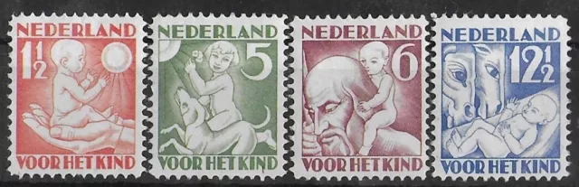 NETHERLANDS 1930 Mint NH Complete Set of 4 Stamps NVPH #232-235 CV €70 VF