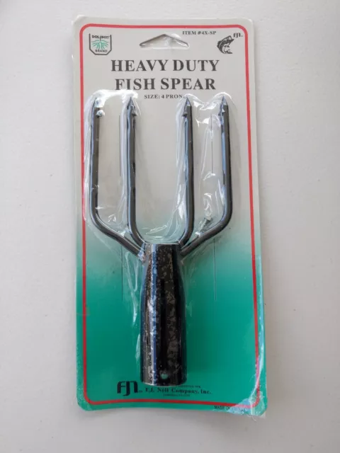 Dolphin Brand Heavy Duty Frog fish Spear 4 Prong Tine FJ Neil #4x-sp