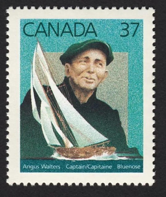 BLUENOSE CAPTAIN = ANGUS WALTERS = Canada 1988 #1228 MNH stamp