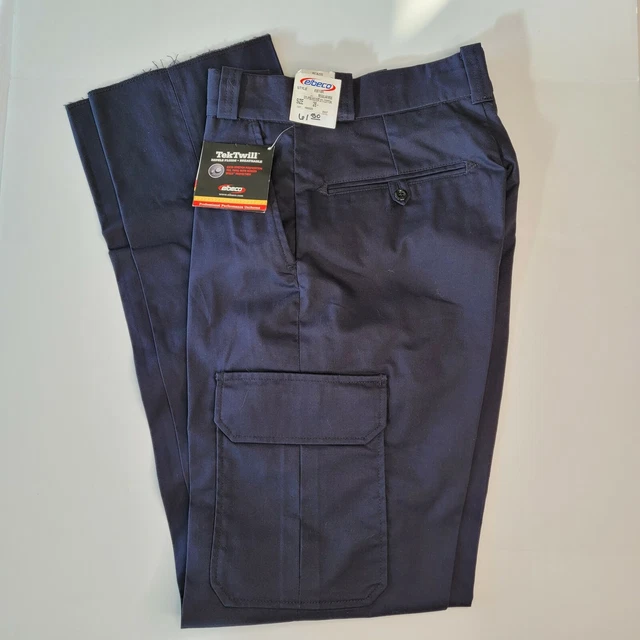 Elbeco E614R TekTwill Uniform Cargo Pant Dark Navy SIZE 28 Unhemmed NWT