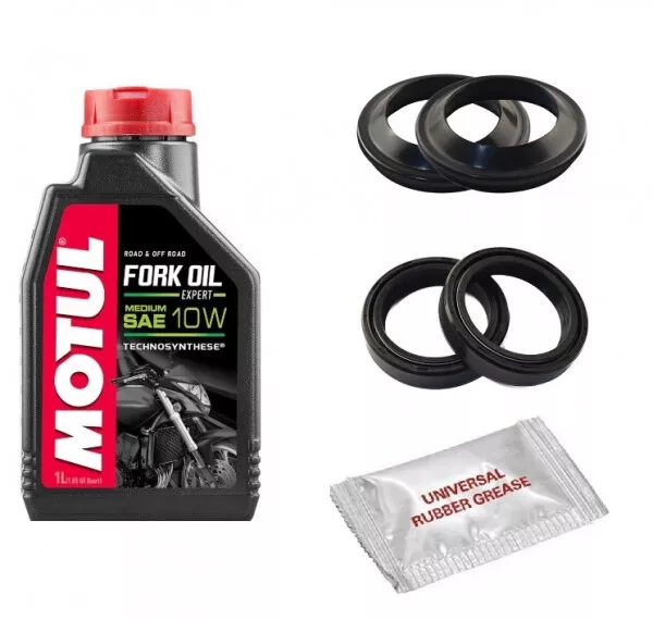 Aprilia RX 50 SX 50 2008-2014 Fork Oil Seal Dust Seal Set Motul Expert Oil Kit 3