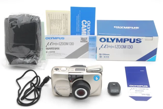 [Near MINT in box] Olympus μ Mju Zoom 130 Film Compact Camera From Japan